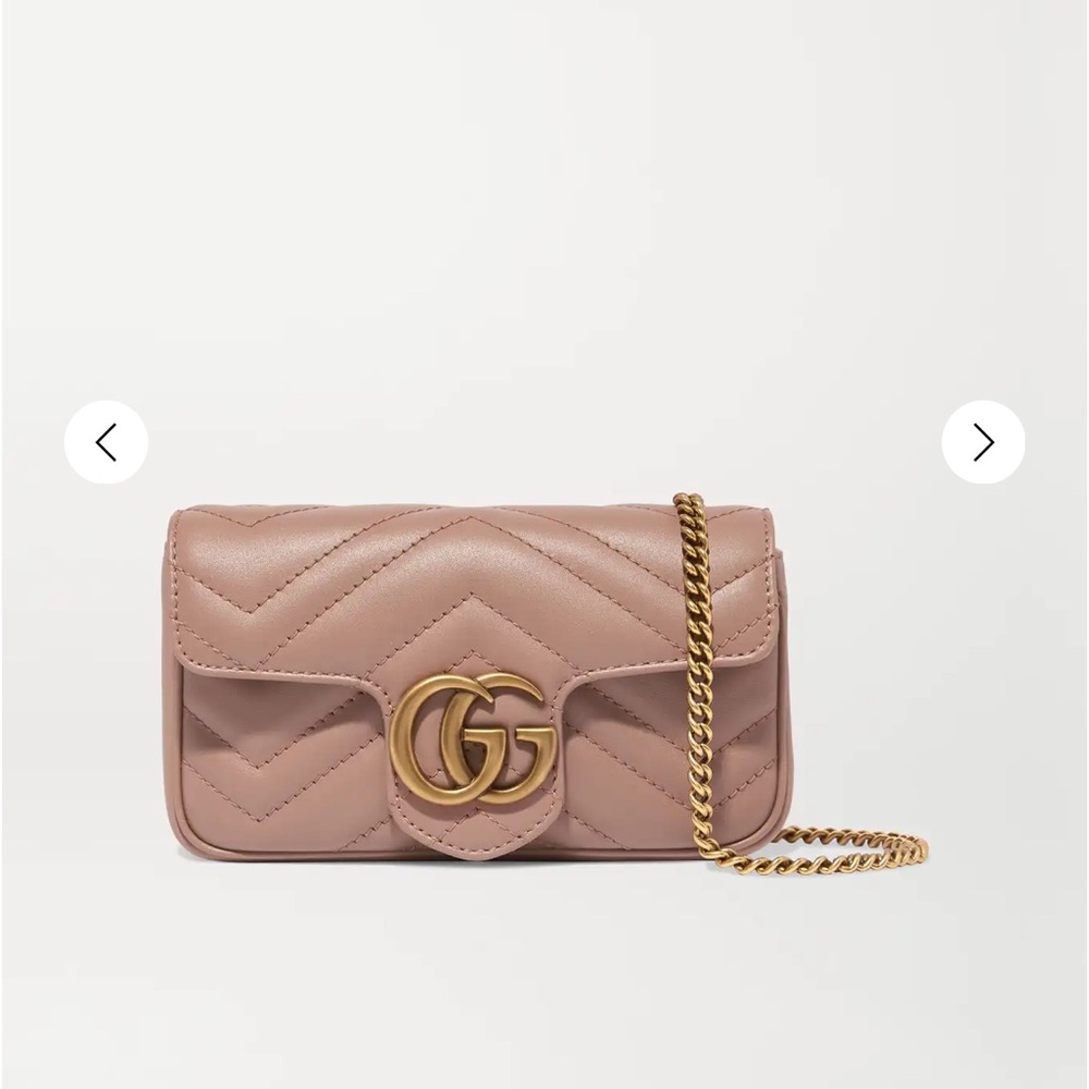 Gucci GG Marmont Super Mini Quilted Leather Shoulder Bag